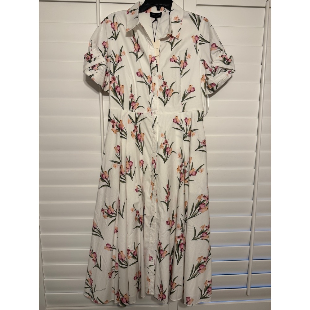 Ted Baker Floral White Dress NWT size 10